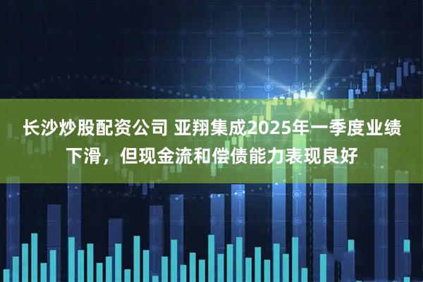 长沙炒股配资公司 亚翔集成2025年一季度业绩下滑，但现金流和偿债能力表现良好